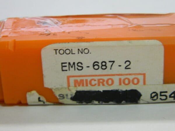 Micro 100 Carbide End Mill 11/16" x 1-3/8" 2FL EMS-687-2