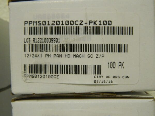 Pro Machine Screws Pan Head Phillips 12-24UNC 1" UH Qty 500 PPMS0120100CZ