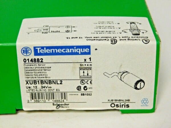 Schneider Telemecanique Photo-Electric Sensor 4m 12 to 24VDC 014882 XUB1BNBNL2