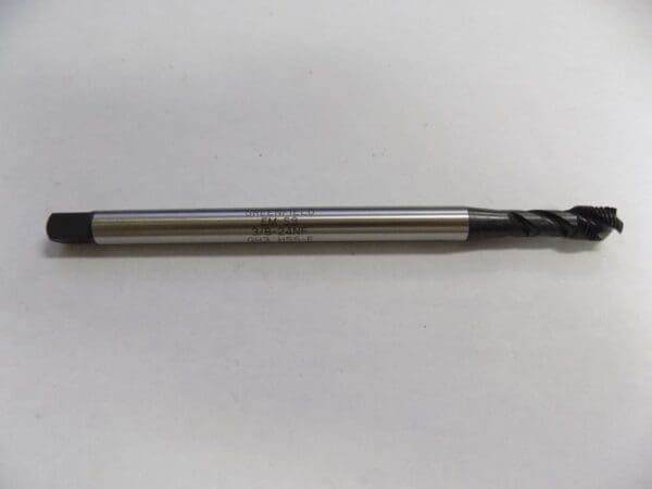 Widia Gtd HSS Extended Shank Spiral Flute Tap 3/8"- 24 Oxide 3FL H3 84518