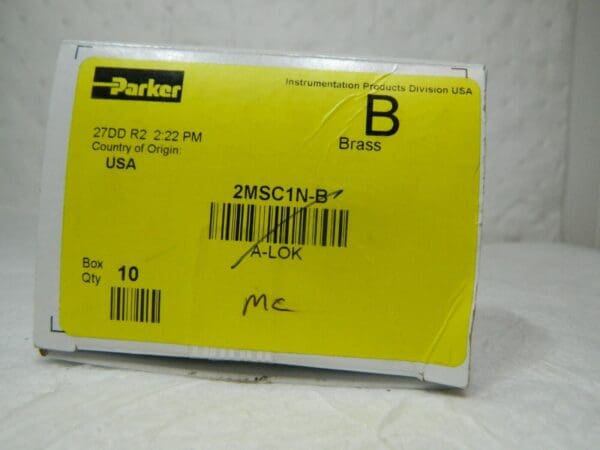 Parker 1/8" OD 1/16 MPT Brass Compression Tube Male Connector Qty 10 2MSC1N-B