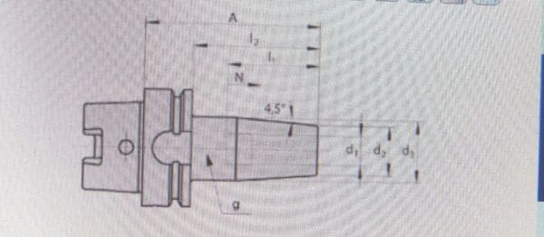 Bilz 8mm Thermogrip Holder Standard Projection T0800/HSK-A63 6726202