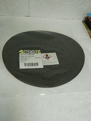 Tru-Maxx 14" Diam, 36 Grit Aluminum Oxide Adhesive PSA Disc QTY 5 78281862