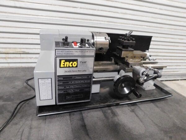 ENCO Miniature Lathe:PARTS/REPAIR 7″x10″ 110 V 1 Phase 3/4″ Spindle Bore C2-200