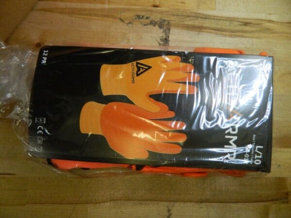 ANSELL Gloves 72PK Latex Free Light Duty Size 10 High Visibility Orange 97012100