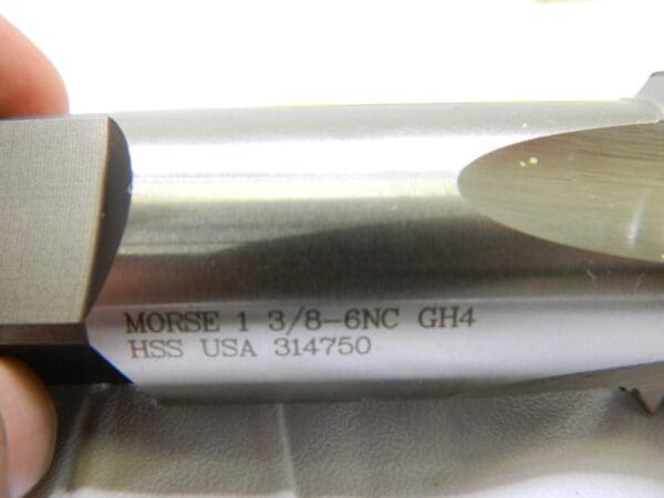 Morse HSS Straight Flute Hand Tap 4 Flutes, 1-3/8", 6 Size 32489