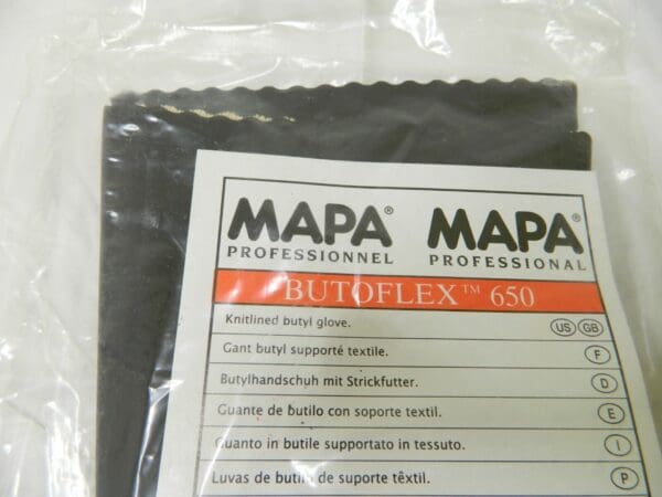 MAPA 650 BUTOFLEX Chemical Resistant Waterproof Gloves Size 7 Qty 2 Pairs 650317