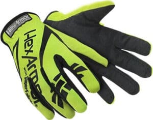 Chrome Core 2 pairs Hi Vis SuperFabric Cut Resistance Gloves HX-4033-XL