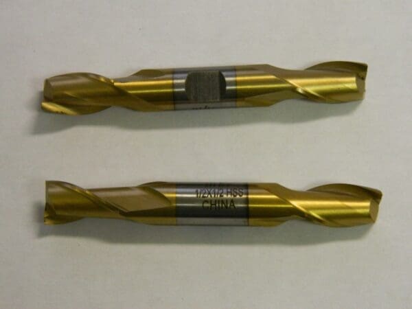 MHC Double Square End Mills 1/2" x 13/16" x 3-3/4" TiN 2FL HSS 722-2056