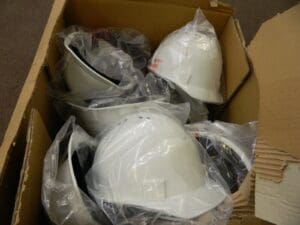 HONEYWELL North Short Brim Hardhat, Ratchet Suspension, White 16pk NSB11001