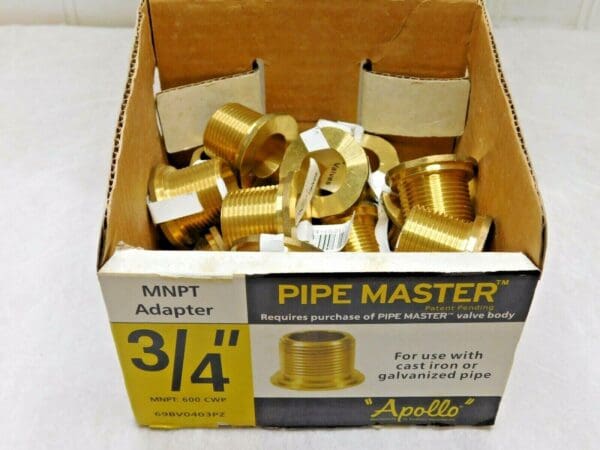 Conbraco Apollo Brass Pipe Adapters 3/4" MPT Qty 20 69BV0403PZ