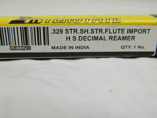 Interstate HSS Chucking Reamer: 0.329″ Dia, Straight Flute 02033298