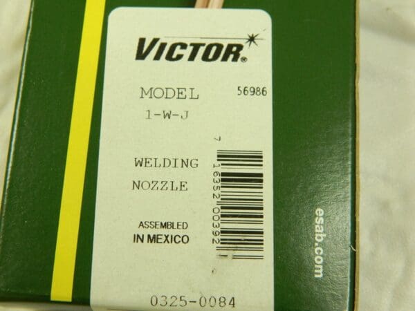 VICTOR Welding Nozzle #1-W-J Tip, Oxy-Acetylene 0325-0084