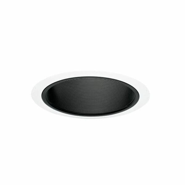 Juno Recessed Lighting 6" Straight Baffle Trim Blk Baffle Wh Trim QTY 4 v25B-WH