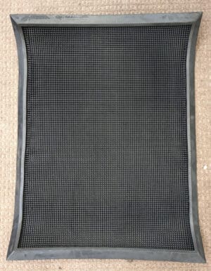 PRO-SAFE Indoor/Outdoor Black Entrance Mat Rubber Surface 2.66' L 39085090024X32