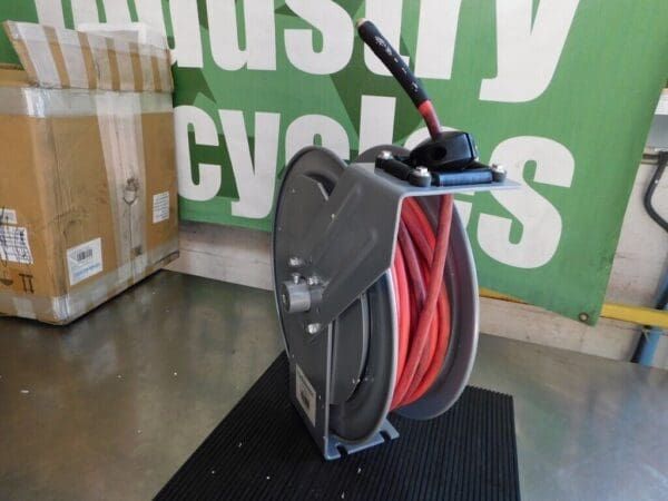 PRO-SOURCE Hose Reel with Hose: 1/4″IDx50' Spring Retractable 2830025010PRO