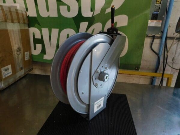 PRO-SOURCE Hose Reel with Hose: 1/4″IDx50' Spring Retractable 2830025010PRO