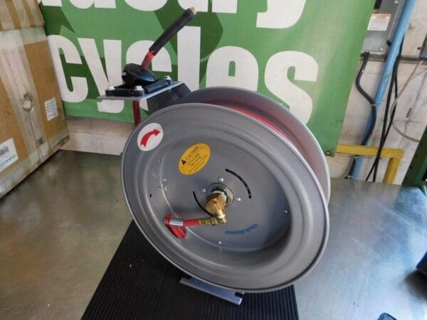 PRO-SOURCE Hose Reel with Hose: 1/4″IDx50' Spring Retractable 2830025010PRO