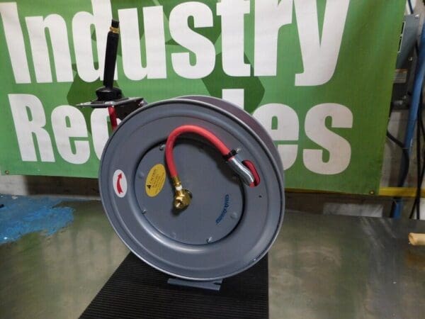 PRO-SOURCE Hose Reel with Hose: 3/8″IDx75' Spring Retractable 2810037510PRO