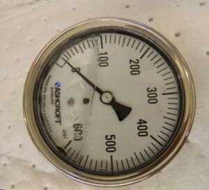 ASHCROFT Pressure Gauge: 3-1/2″ Dial, 600 psi, 1/4″ 83202