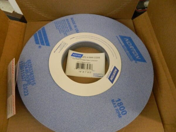 NORTON Surface Grinding Wheel: 14″ Dia 46 Grit, I Hardness 66253363970