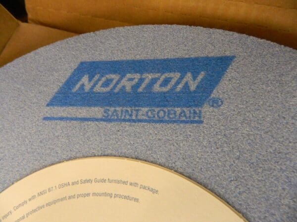 NORTON Surface Grinding Wheel: 14″ Dia 46 Grit, I Hardness 66253363970