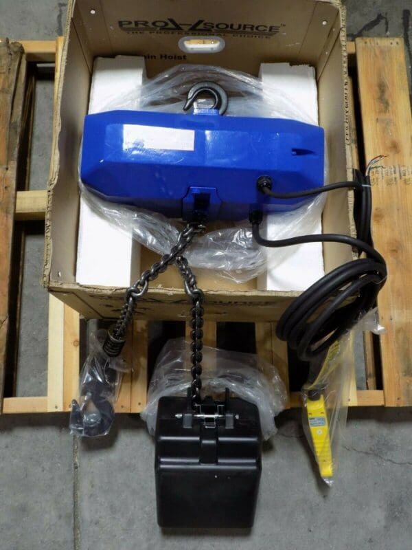 Pro Source Electric Chain Hoist 1 Ton Cap 15 Ft Lift 230/460v 3 Ph DEFECTIVE