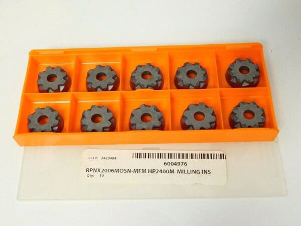 Hertel Carbide Milling Inserts RPHX2006MOSN-MFM Grade HP2400M Qty 10 6004976