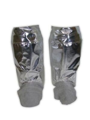 Steel Grip Aluminized Rayon/Leather Spat/Legging, 14" ARL 385