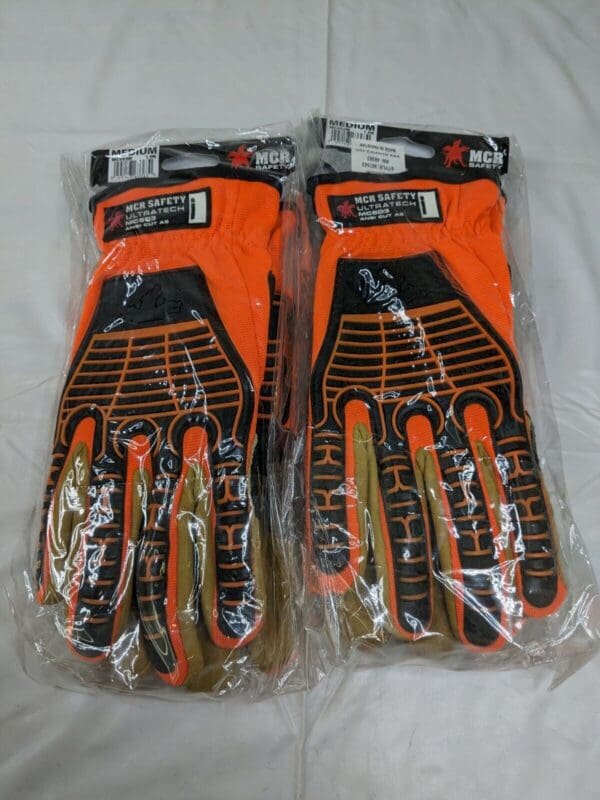 MCR SAFETY Goatskin Cut Resist. Glove Cut A5 Abrasion 4 Sz M Qty 2 Pairs MC503M