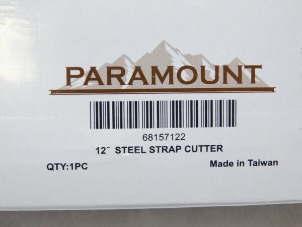 PARAMOUNT 12" Steel Strap Cutter 1-1/4" Cap PAR-H-230 68157122