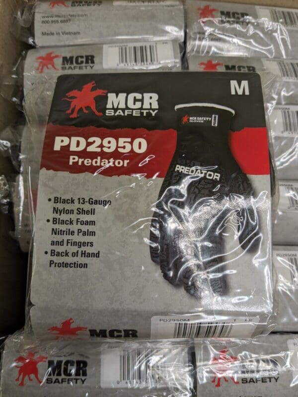 MCR General Purpose Work Glove: Sz M, Nitrile Coated, Nylon Blend Qty 12 PD2950M