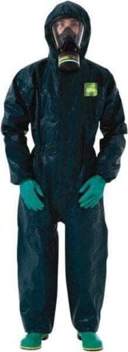 Ansell Pack of 3 Size L Film Laminate Chemical Resistant Coveralls 076490060466