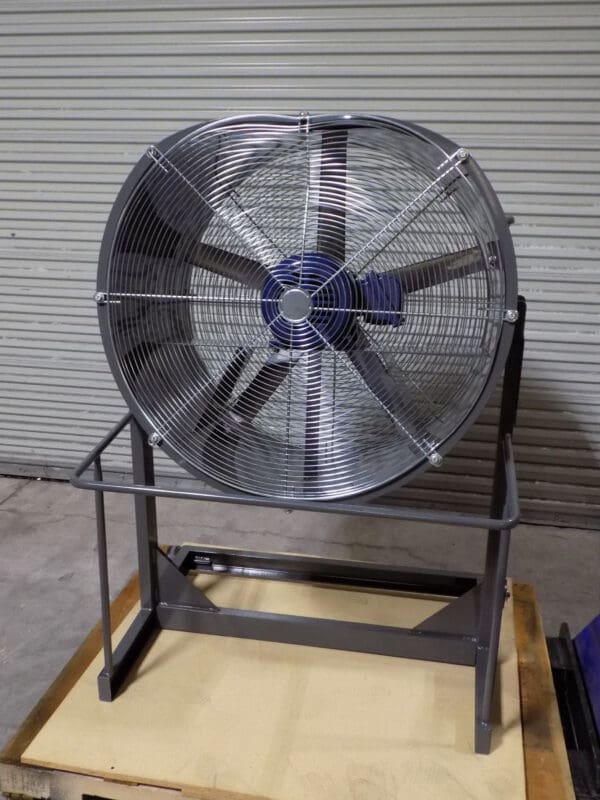 Industrial Direct Drive Fan w/ Floor Stand 36" Blade 3 HP 230/460v 3 Ph DAMAGED