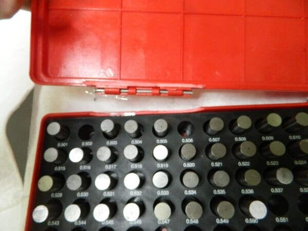 MHC Plug and Pin Gage Set 0.501-0.625" Diameter INCOMPLETE Set