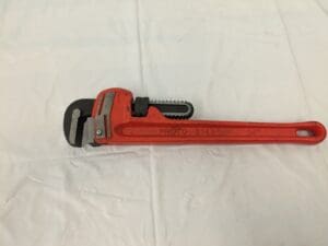 PROTO Straight Pipe Wrench: 14″ OAL, Steel J814HD