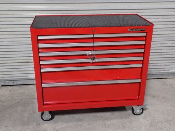 Pro Source Roller Cabinet Tool Box 6 Drawer 42" x 18" x 39" Steel Red