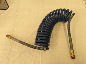 PARKER Coiled & Self Storing Hose: 3/8″ ID, 15' Long, Parker NTA 731512-BLU