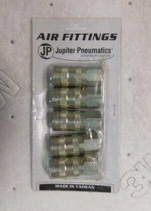 Jupiter Pneumatics Zinc Industrial Pneumatic Coupling Plug Set 5 PK 2341373731JP