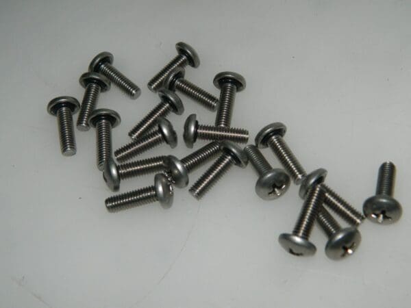 Zago Pan Head Screws with Buna-N O-Ring QTY 50 PH PANSSBUN