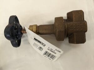 NIBCO Gate Valve: Rising Stem, 1/2″ Pipe, Threaded, Bronze NL1Z006