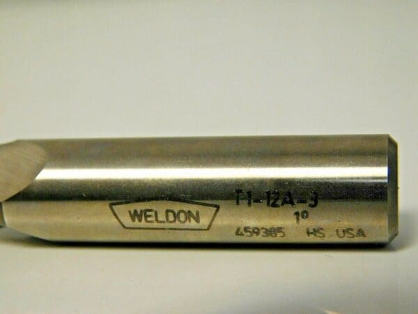 Weldon Tapered End Mill HSS 1º 3/8" x 1/2" x 1-1/4" x 3-1/4" T1-12A-3 58132