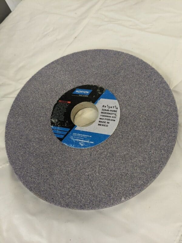 NORTON Surface Grinding Wheel: 8″ Dia, 1/2″ Thick 46 Grit purple