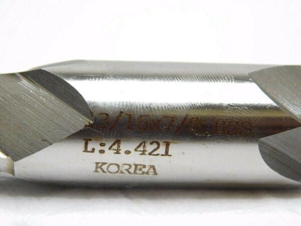 Interstate Double End Mill HSS 13/16" D x 1-9/16" LOC x 5-1/2" OAL 2FL 10812260