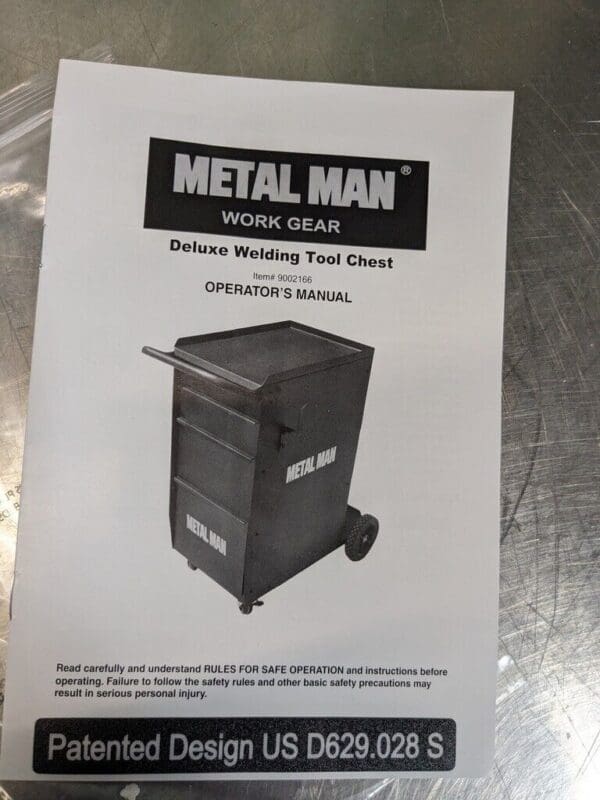 Metal Man Welding Cabinet: Shelf Metal DWC1