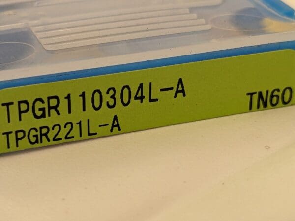 KYOCERA Turning Insert: TPGR221LA TN60, Cermet qty 10 TSJ02720