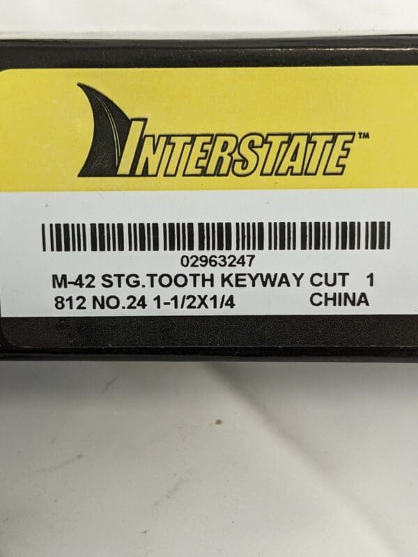 Woodruff Keyseat Cutter: 1.5″ Cut Dia Staggered Tooth C2200812