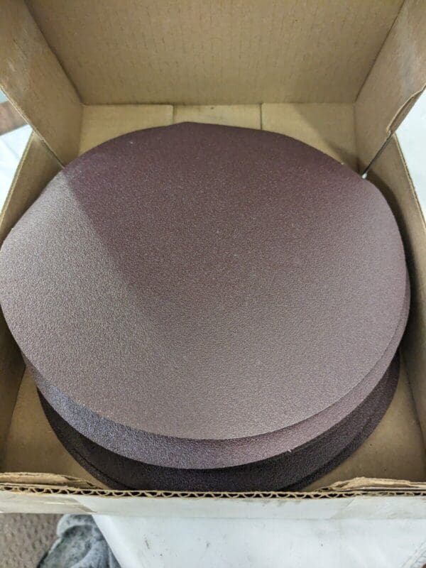 3M PSA Disc: 9″ Disc Dia, 100 Grit, Aluminum Oxide 50pk 7010294667