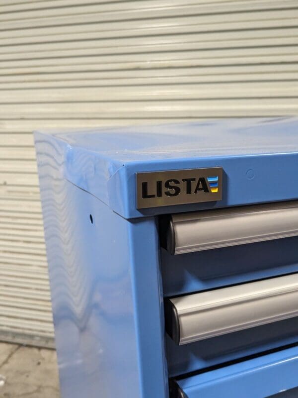 Lista 16 Drawer Modular Storage Cabinet 59 x 28 x 28 Steel Blue DAMAGED