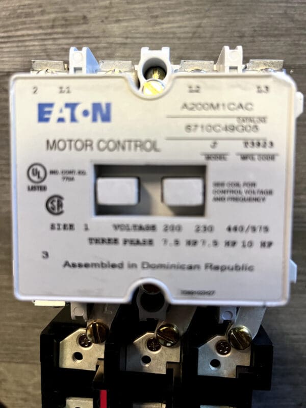 Eaton 27 Amp, NEMA Size 1, Nonreversible Open Enclosure NEMA Motor Starter